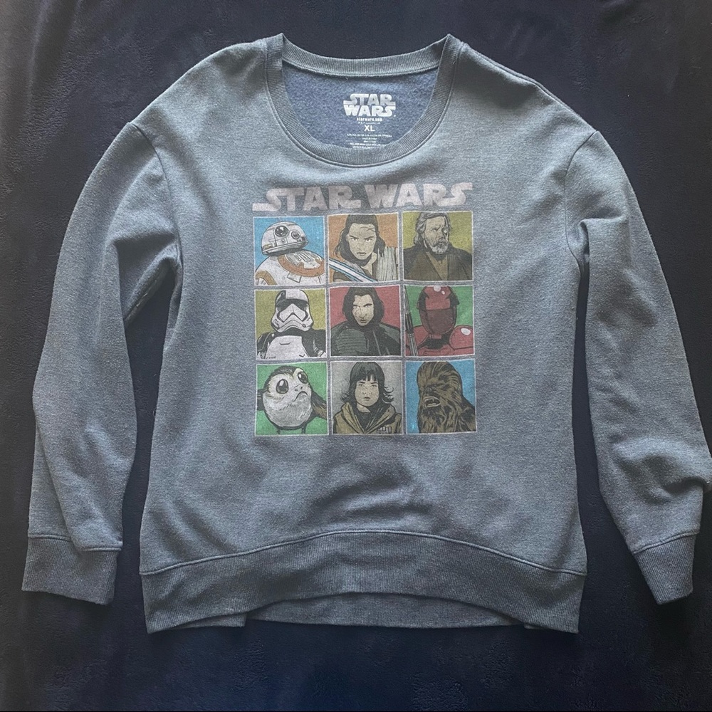 Star Wars Sweatshirt with Characters - XL
